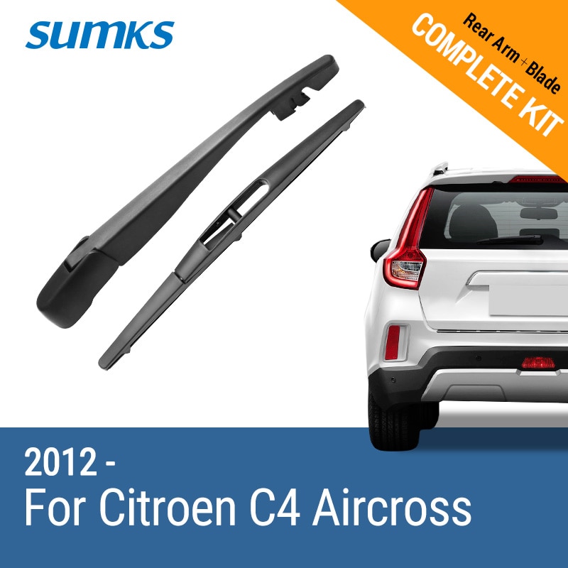 SUMKS Rear Wiper & Arm for Citroen C4 Aircross 2012 2013 2014 2015 2016 2017